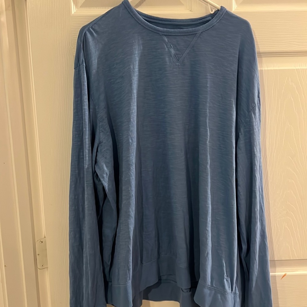 Crown and Ivy sun washed XXL blue long sleeve